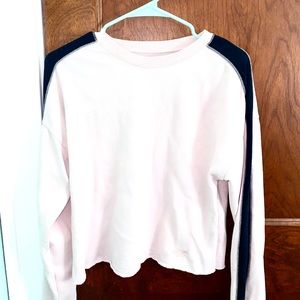 hollister light pink crew neck sweatshirt